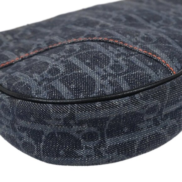 Christian Dior Navy Denim Trotter Saddle Handbag MC1005 184948 - Picture 5 of 10